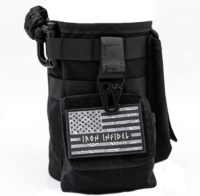 Iron InfideI Battle Bottle Sleeve - 64 oz and 32 oz Water Bottle Sleeve Only for Half Gallon 1L Steel Water Bottle | Rugged Cover with Molle for Versatile Design with Storage for Phone, Wallet & Keys