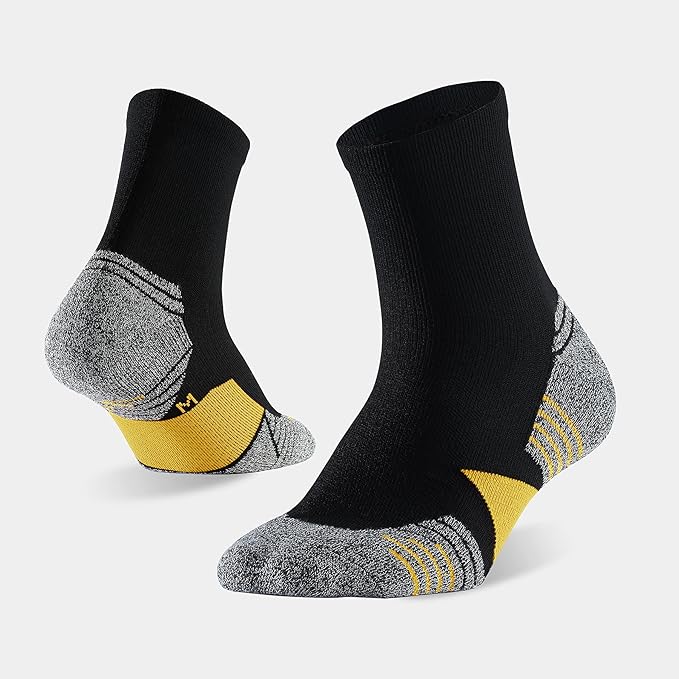 WANDER Men's Athletic Ankle Socks 6-7 Pairs Sports Moisture-wicking Running Basketball Cycling Socks 6-9/10-12/12-14