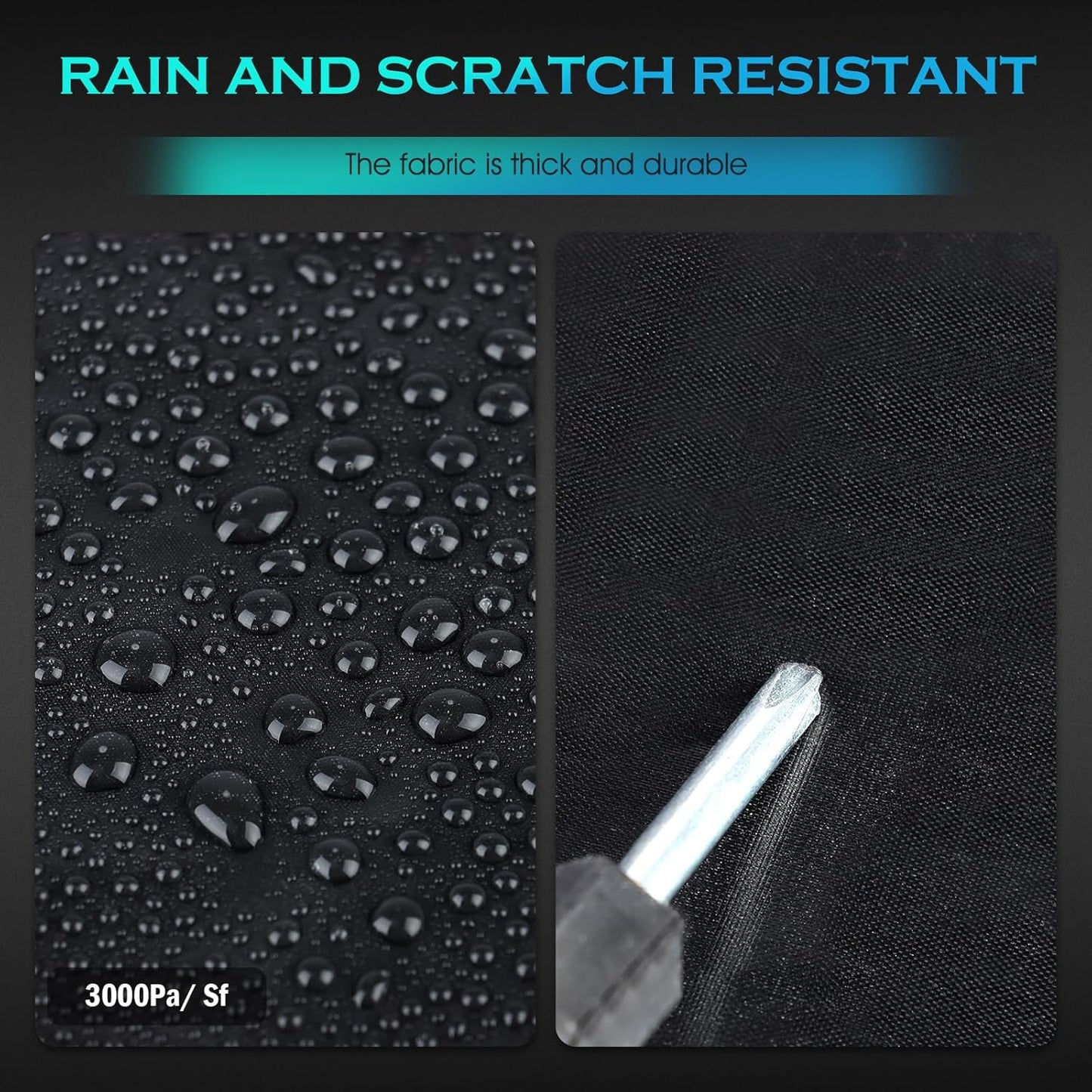 Truck Car Cover Waterproof All Weather Full Outdoor Pickup Car Cover Rain UV Protection, Size T3 Universal Fit for Ford F150 Chevy Silverado Dodge Ram 1500. (Fit Truck Length 229 to 242 inch)