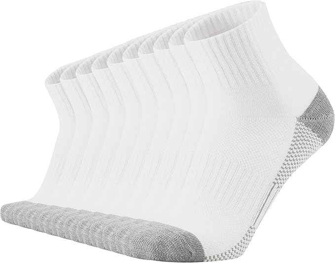 ONKE Max Full Cushion Low Cut Quarter Socks for Men Athletic Running Training Work Thick Warm Moisture Control Anti Blister