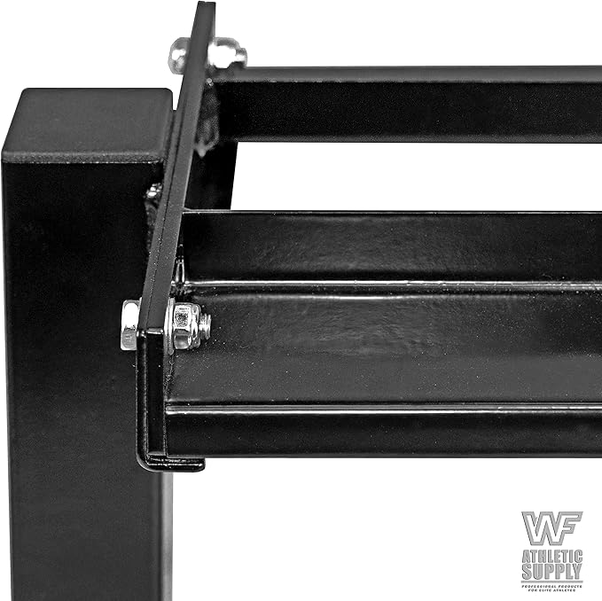 WF Athletic Supply Rubber Coated Hex Dumbbell Set with Two Tier Premium Storage Rack Built for Strength Building, Weight Loss & Home Gym – Multiple Sets Available