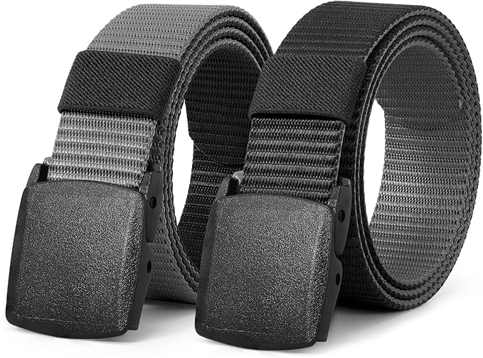 JASGOOD Nylon Canvas Breathable Military Tactical Men Waist Belt With Plastic Buckle