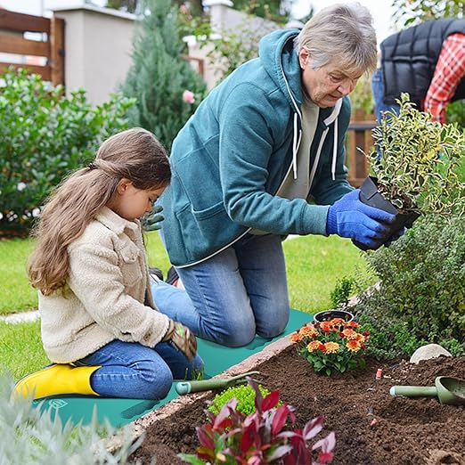 WORKPRO Extra Thick Kneeling Pad, 2-Pack, Soft Foam Cushioning for Knee, Large Foam Kneeler Mat for Gardening, Bathing Baby, Workout Supplies, 17.5 x 11 x 1.5 in, Robin's egg Blue