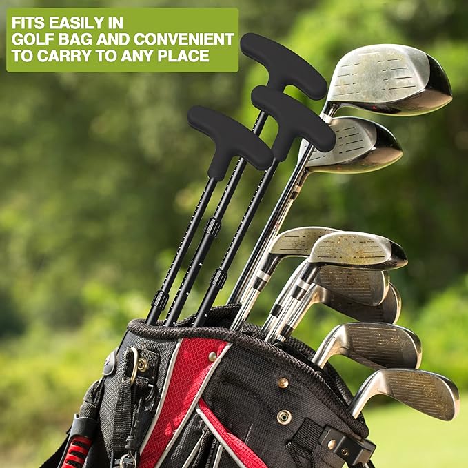 Golf Putter - Golf Putters for Men Right Handed Golfers or Left Handed Golf Putter for Kids and Womens Mini Golf Clubs Set - Two-Way Adjustable Length putters with 5 Golf Practice Ball
