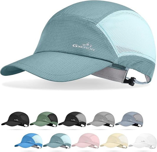 GXCROR Performance Baseball Cap for Men & Women - UPF 50+ Running Hat, Lightweight Quick-Dry Sports Hat for Golf, Hiking, Gym