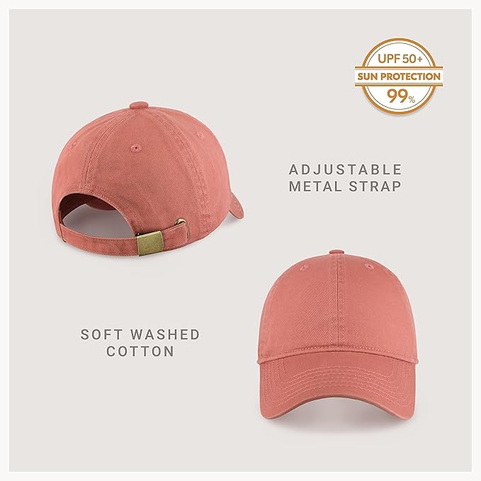 CHOK.LIDS Everyday Premium Dad Hat Unisex Cotton Baseball Cap for Men and Women Adjustable Lightweight Polo Style Curved Brim