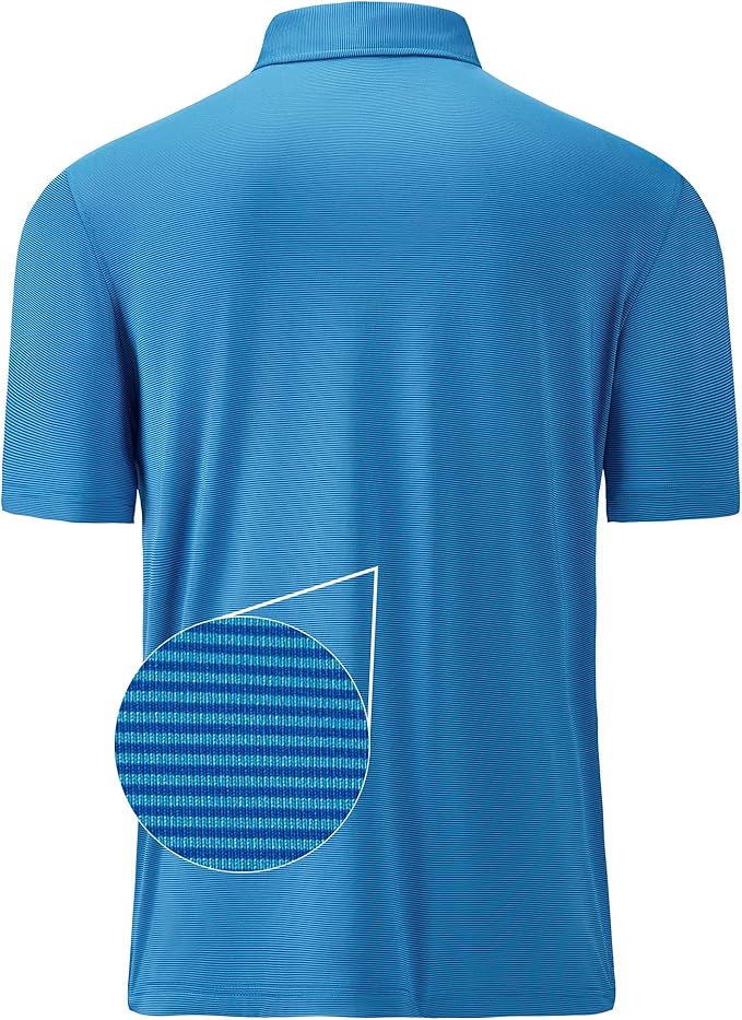 Mens Polo Shirts Short Casual Solid Stylish Dry Fit Performance Designed Collared Golf Polo Shirts for Men