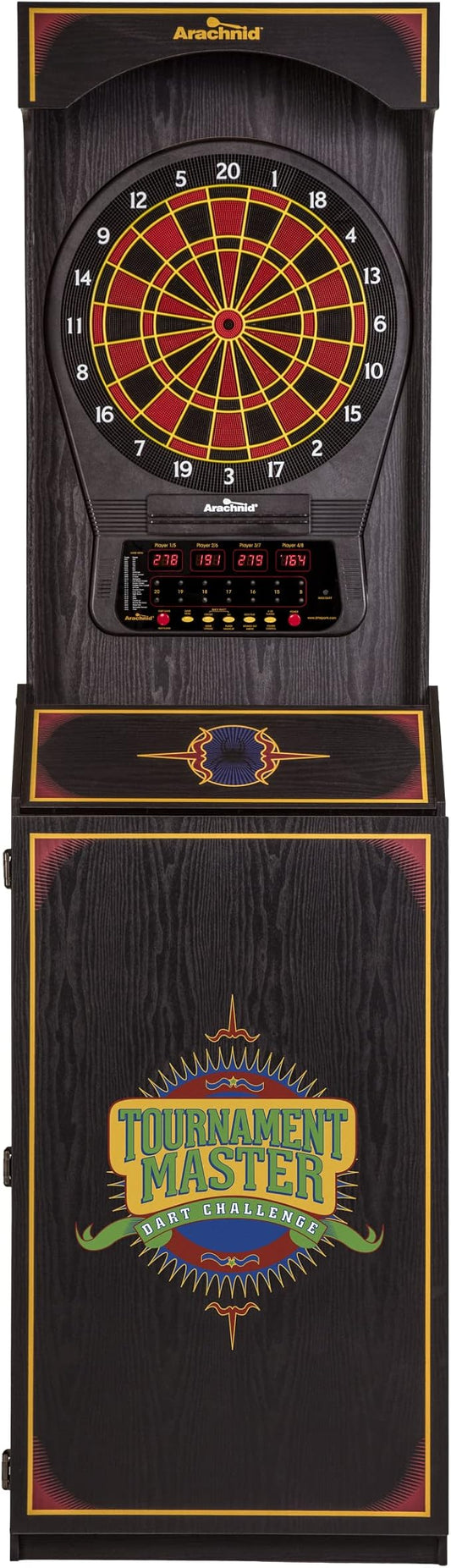 Arachnid Cricket Pro 650 Standing Electronic Dartboards with 24 Games, 132 Variations, and 6 Soft-Tip Darts Included