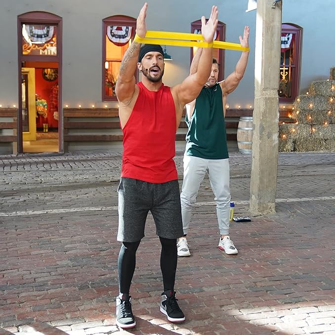 Beachbody Resistance Bands for Booty and Thigh Workouts, Unisex Strength Workout Exercise Loops for Women & Men, Light, Medium & Heavy Resistance Levels, 12 Inch, 3 Pack