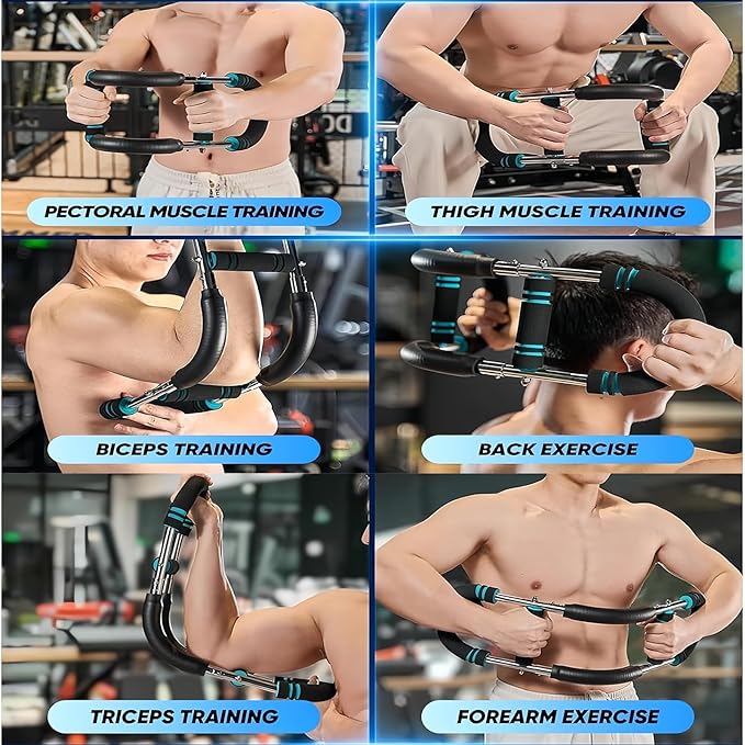 Twister Arm Trainer,Arm Trainer for Men, Adjustable Chest Workout Equipment,Chest Trainer, Shoulder Muscle Training,Wrist & Forearm Strengtheners, Portable Home Fitness Equipment