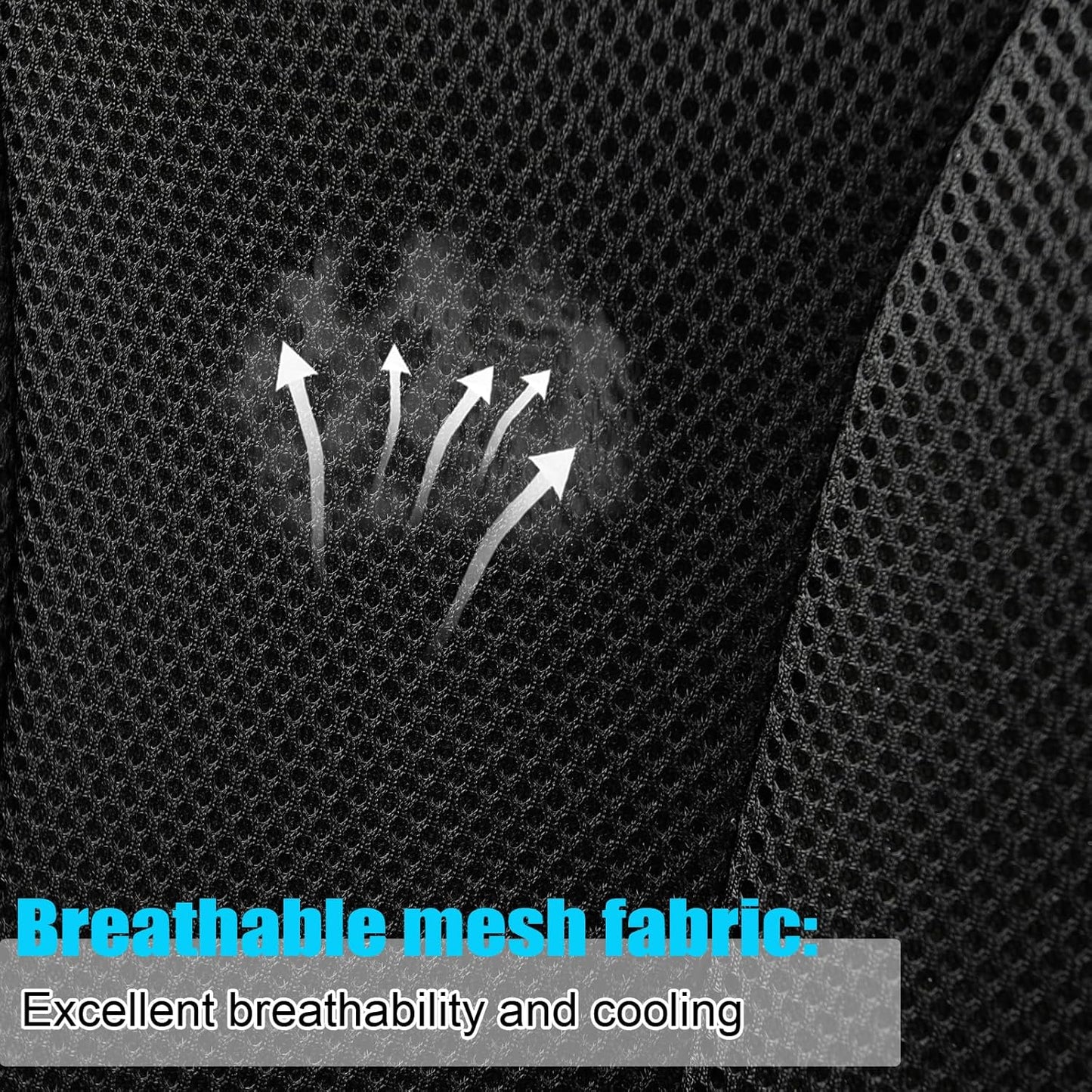 GIANT PANDA Front Seat Cover for Nissan, 3D Air Mesh Car Seat Covers Custom Fit Nissan Rogue Altima Sentra Versa Kicks Frontier Murano Pathfinder Maxima (Grey+Black) 2-Pack