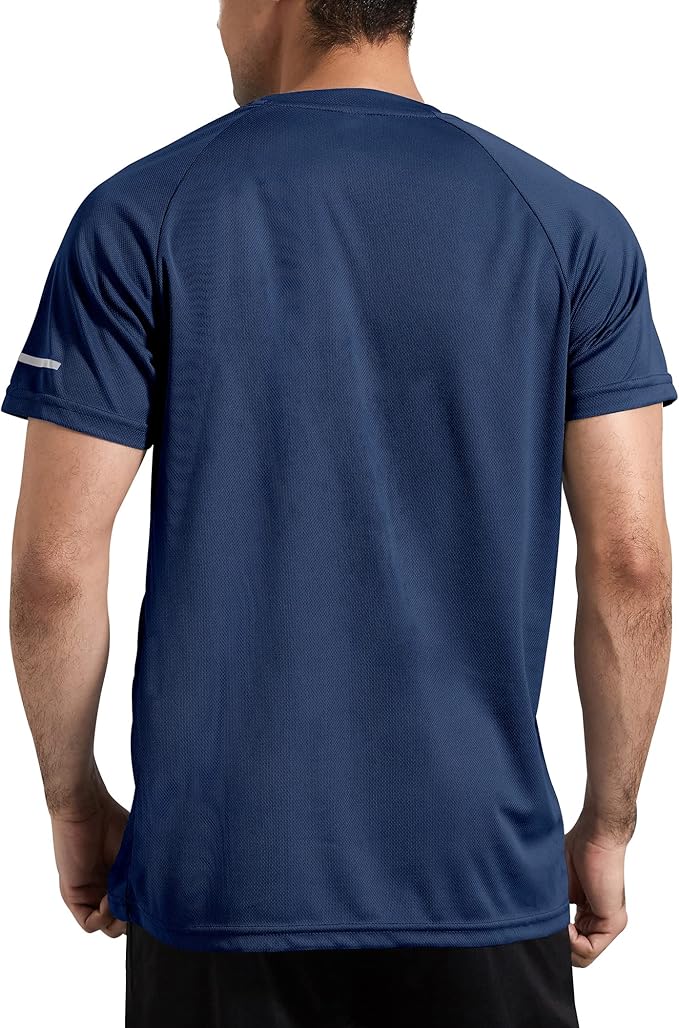 Boyzn 1, 3, 5 or 7 Pack Men's Workout Running Shirts, Dry Fit Moisture Wicking T-Shirt, Gym Athletic Short Sleeve Tee Shirts