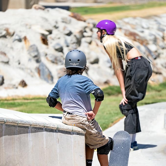 Triple Eight Deep Cover Helmet - Ideal for Skateboarding, Bicycling, BMX, and Roller Skating