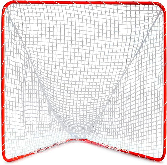 Velocity - Lacrosse Goal - Portable Steel Frame with Black Net, Perfect for Youth and Adult Training, Backyard Design