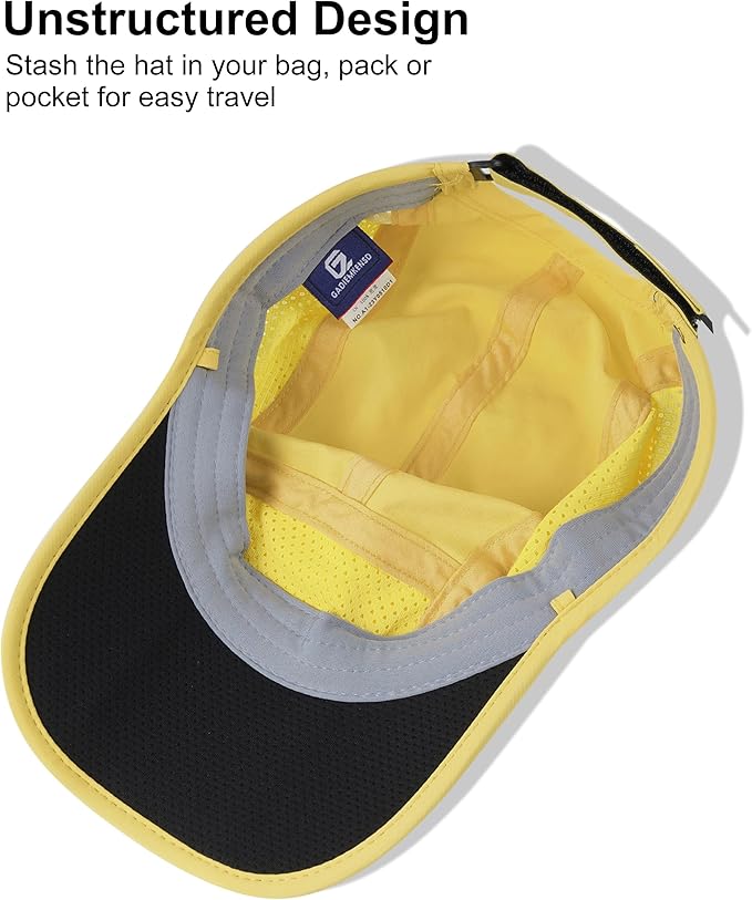 GADIEMKENSD Mens Folding Outdoor Hat Long Brim UPF 50+ Sun Protection