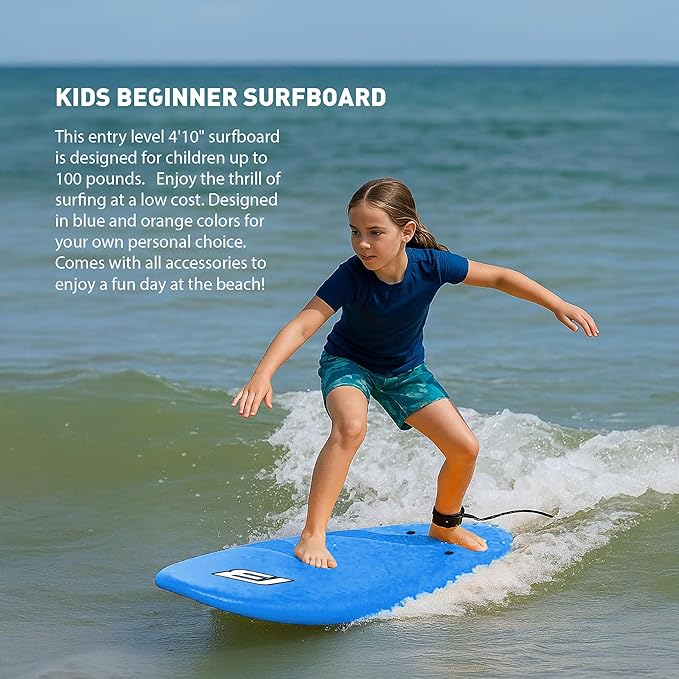4'10" FUNBOARD Beginner Learning Softboard Surfboard Foam