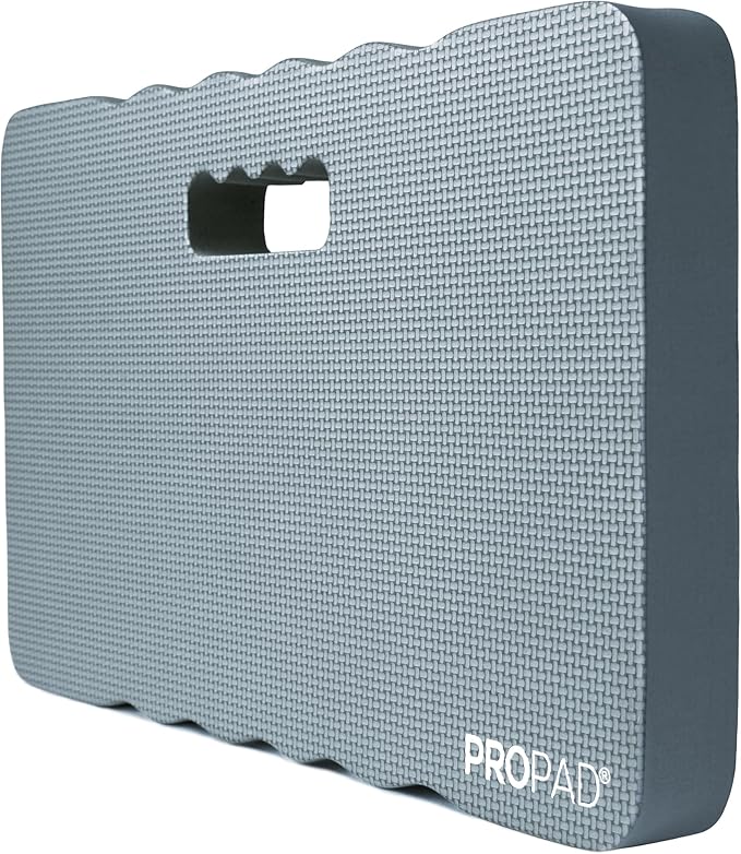 Thick Kneeling Pads, Garden Kneeler for Gardening, Bath Kneeler for Baby Bath, Kneeling Mat for Yoga, Knee Pad for Work, Floor Foam Pad, Extra Large (XL) 18 x 11 x 1.5 Inches, Gray (Pack of 2)