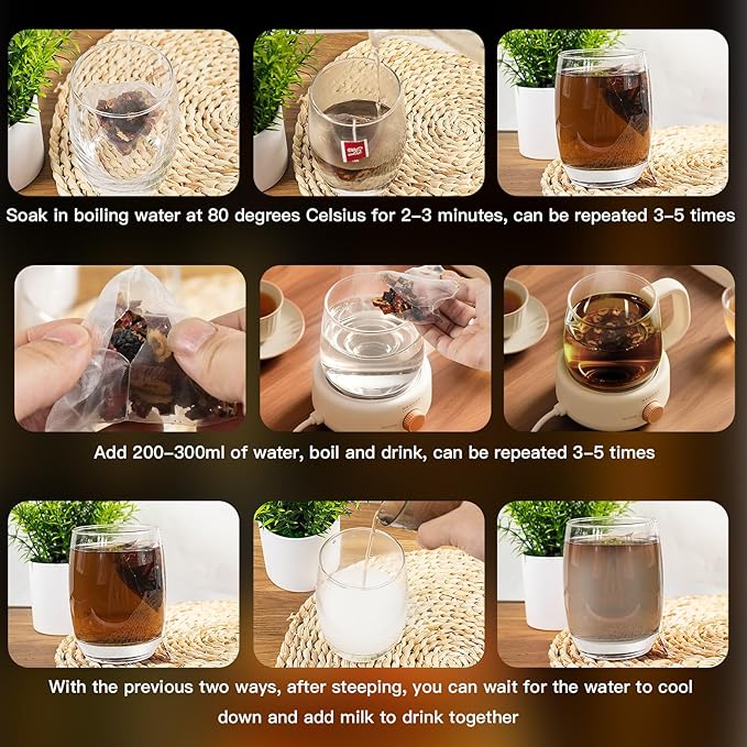 Kidney Tea Formula Ginseng Six Treasure Tea - Natural Chinese Traditional Herbal Ginseng Five Treasures Kidney Detox Cleanse Teabag For Men Women, 6 Precious Ingredients Formula(1 Pack/25 Bags/250g)