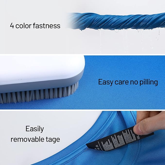 MIER Men's Quick Dry Workout Shirts Moisture Wicking Running Athletic Performance T-Shirts Recycled Polyester Top Tee