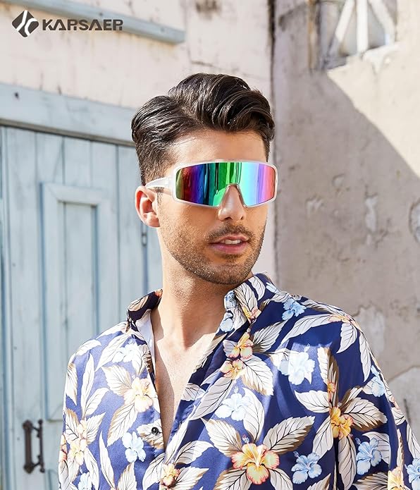 Karsaer Vision Sports Sunglasses Cycling Glasses Baseball Softball Sunglasses Unisex for Adult Youth Kids Boys Girls 8-16