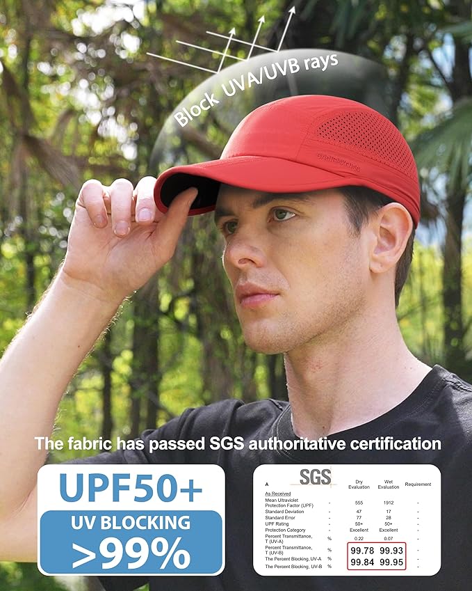 GADIEMKENSD Mens Folding Outdoor Hat Long Brim UPF 50+ Sun Protection