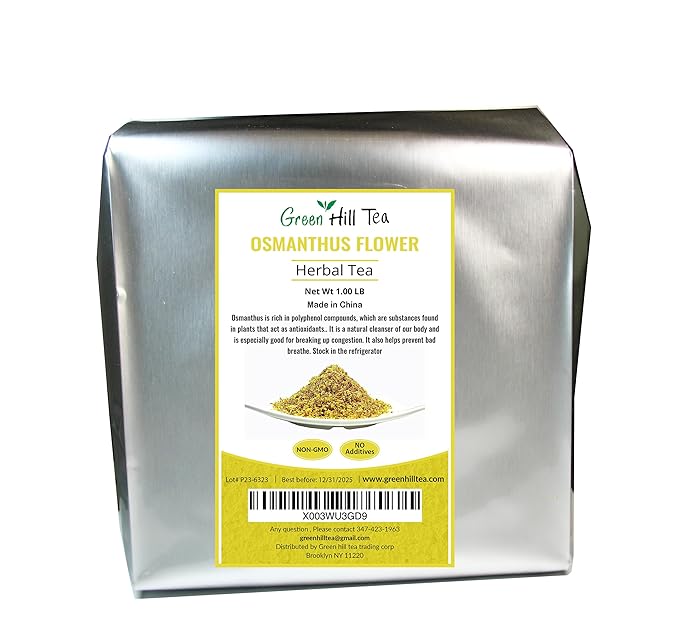 Greenhilltea traditional health herbs, osmanthus flower dried herbal tea 16 OZ