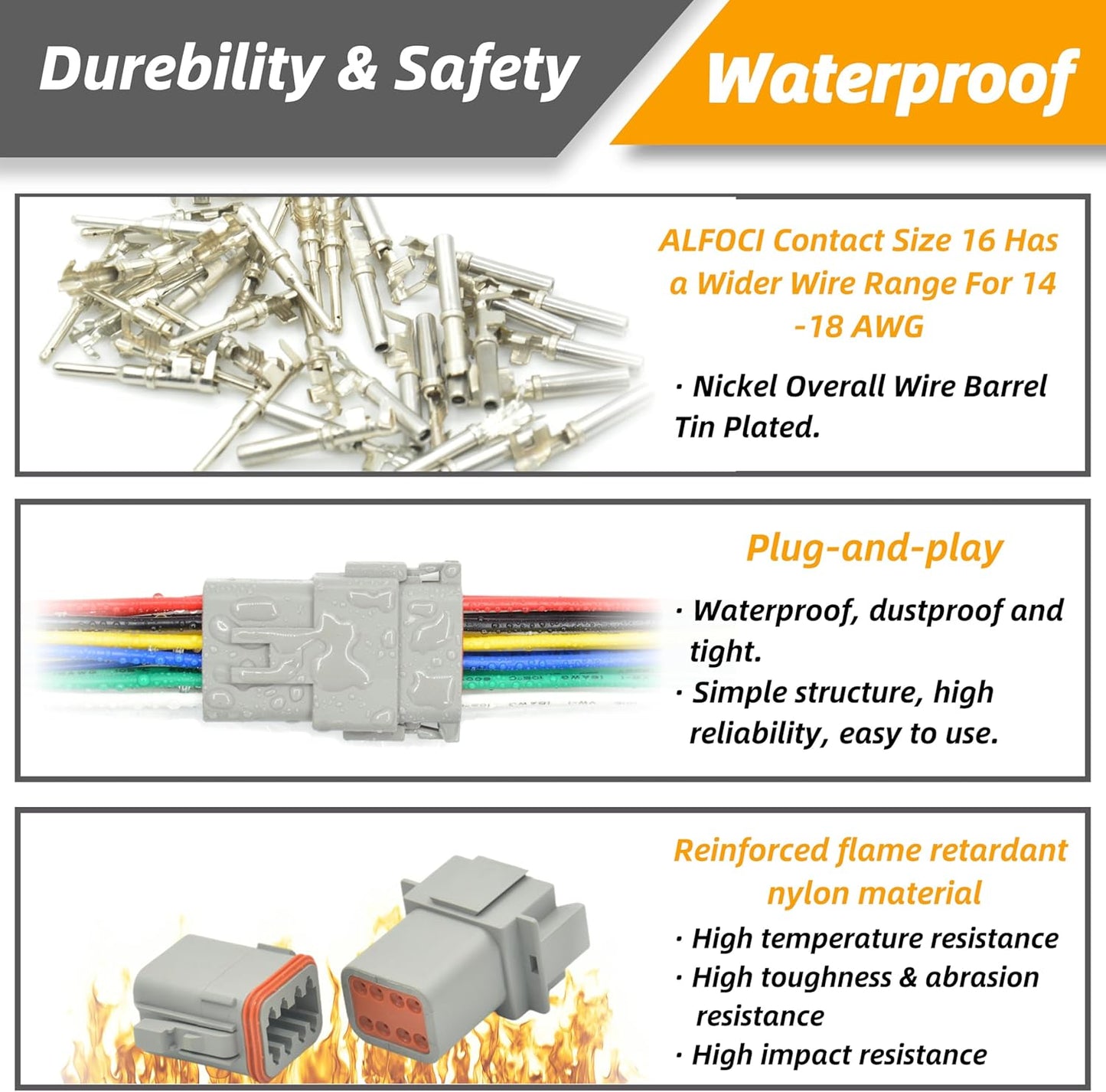 DT Kit for Car Motorcycle Boat (8PIN 2SET)