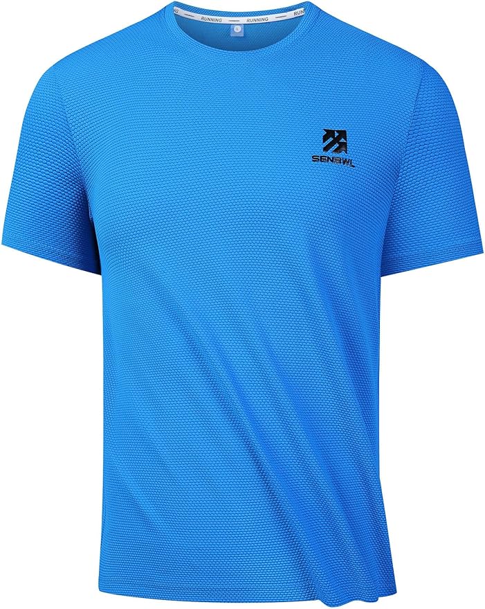Moisture Wicking Quick Dry Soft Pickleball Workout Hiking Camping Running Shirts for Men Outdoor Sports
