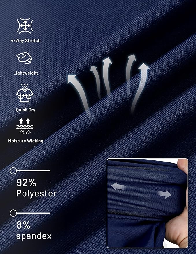 MIER Men's Dry Fit Workout T-Shirts Athletic Running Tee Short Sleeve Crew Neck Gym Tops, Polyester, Moisture Wicking