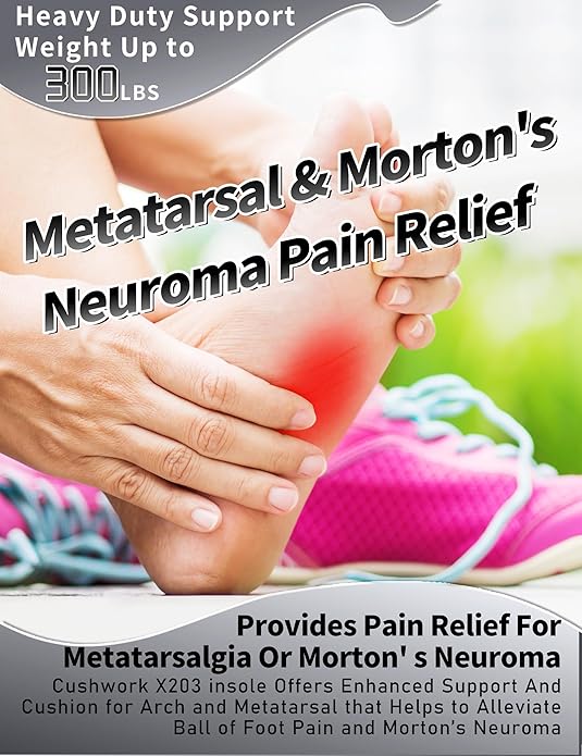 Metatarsalgia Insoles for Ball of Foot Pain,Morton's Neuroma,Arch Supports Insoles,Orthotic Insoles,Men Women Shoe Insert for Metatarsal,Foot Pain Relief