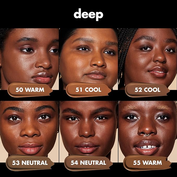 e.l.f. Soft Glam Foundation, Medium Coverage, Long-Lasting & Buildable Foundation For A Smooth, Satin Finish, Vegan & Cruelty-Free, 51 Deep Cool