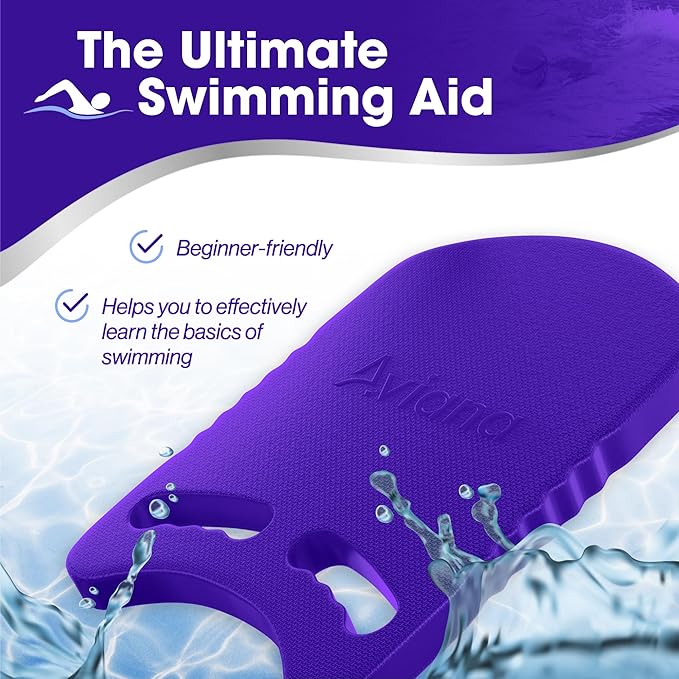 Kickboard Adult & Youth Swim Buoy Aid Leg Kick Exercise Training Float for Swimming Pool or Open Water Foam Equipment | High Buoyancy | Non-Slip | EVA Material & BPA Free