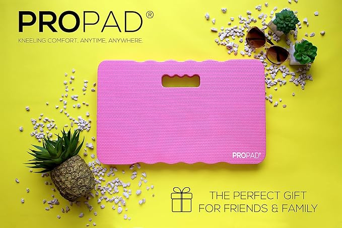 Thick Kneeling Pads, Garden Kneeler for Gardening, Bath Kneeler for Baby Bath, Kneeling Mat for Yoga, Knee Pad for Work, Floor Foam Pad, Extra Large (XL) 18 x 11 x 1.5 Inches, Pink (Pack of 2)