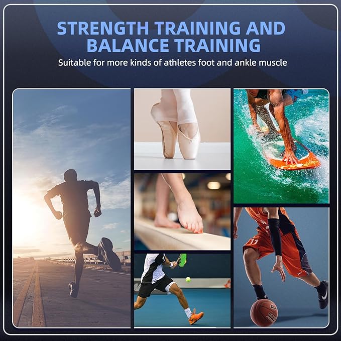 Ankle Foot Strengthener Exerciser for Sprained, Single Leg Balance Board, Posture Corrector, Foot Stretcher for Plantar Fasciitis Relief