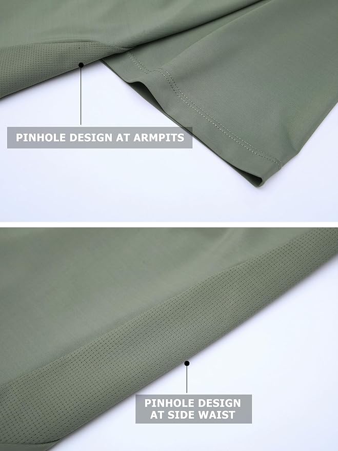 Moisture Wicking Quick Dry Soft Pickleball Workout Hiking Camping Running Shirts for Men Outdoor Sports