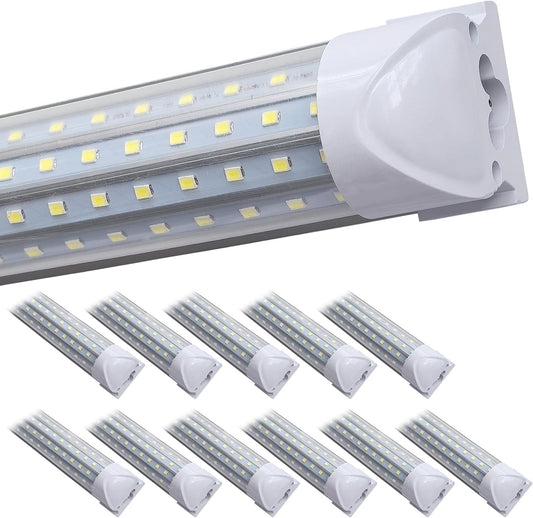 (12-Pack), 8FT LED Shop Light, Super Bright 110W Shop Lights, 19800LM 5000K 8 Foot Led Lights, LED Shop Lights Lighting