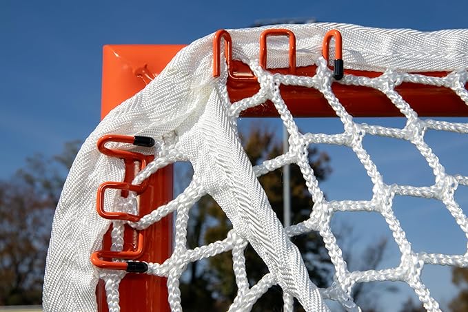 Velocity - Lacrosse Goal - Portable Steel Frame with Black Net, Perfect for Youth and Adult Training, Backyard Design