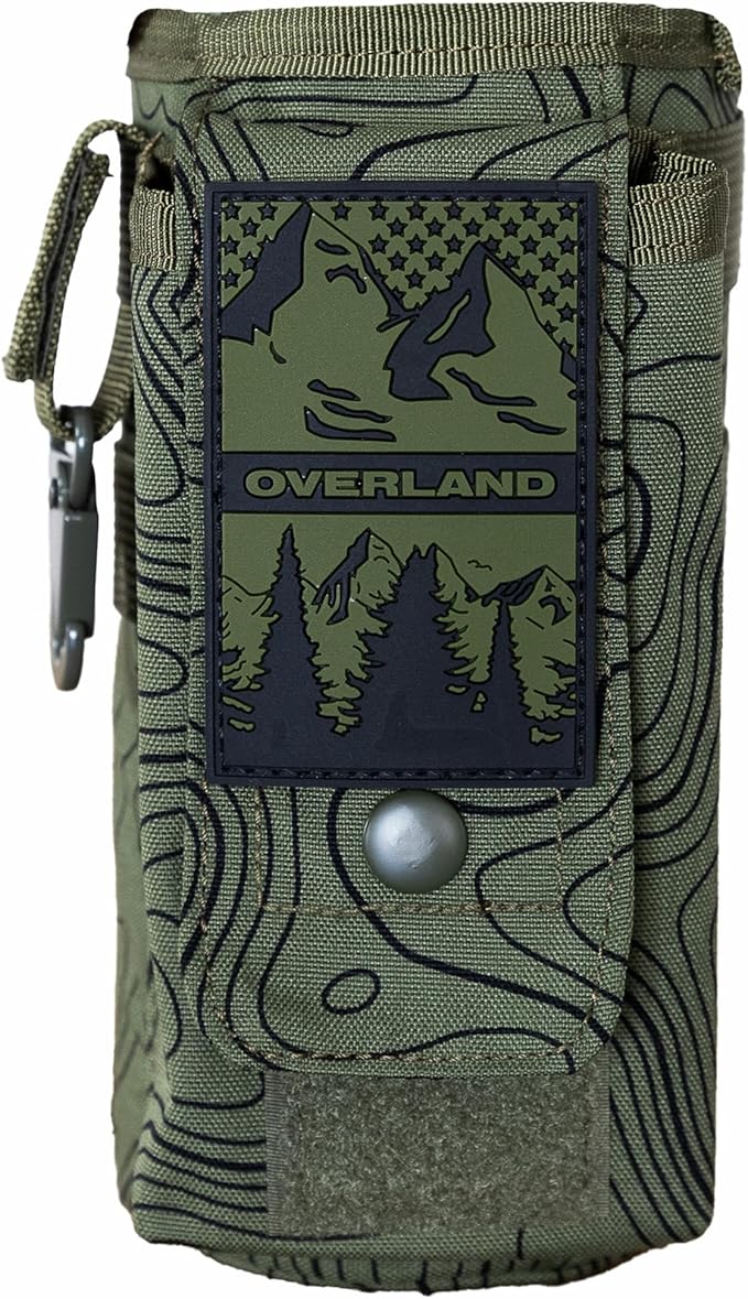 Iron InfideI Battle Bottle Sleeve - 64 oz and 32 oz Water Bottle Sleeve Only for Half Gallon 1L Steel Water Bottle | Rugged Cover with Molle for Versatile Design with Storage for Phone, Wallet & Keys