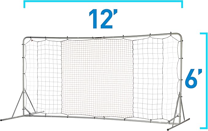 Franklin Sports Soccer Rebounder - Tournament Steel Rebounding Net - Perfect for Backyard Practice and Training - 12' x 6' & 6' x 4'