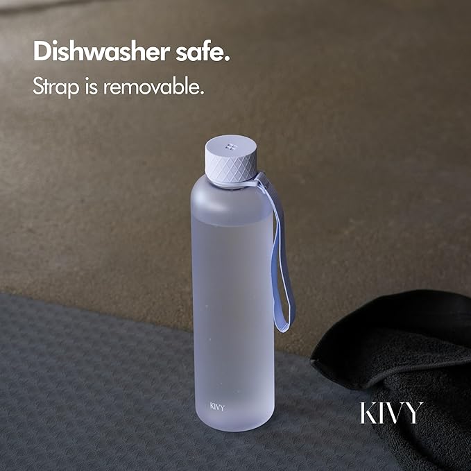 KIVY Slim Water Bottle 32oz [Lightweight & Shatterproof] - Reusable Tritan Water Bottle - Leak Proof Water Bottle for Women & Men - No Spill Drinking Bottle - Dishwasher Safe - BPA Free