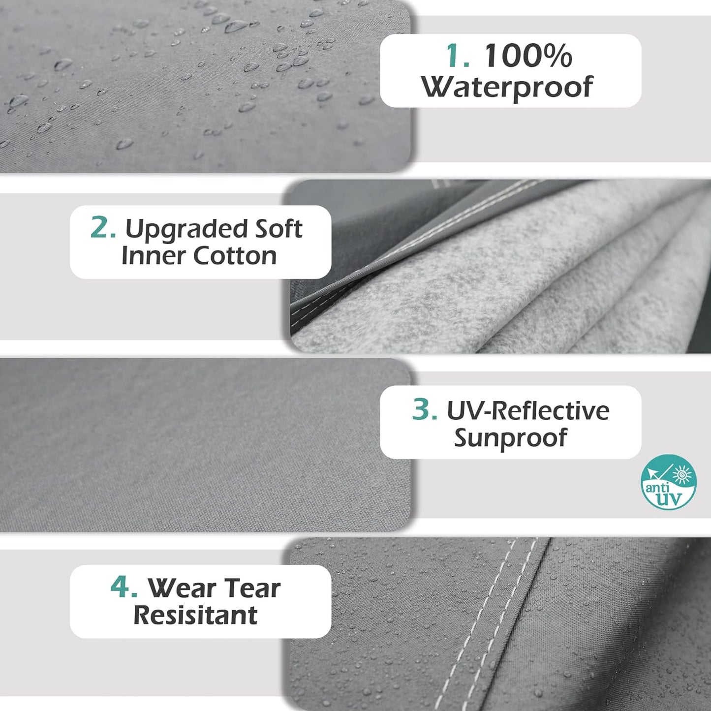 16 Layers SUV Car Cover Waterproof All Weather Heavy Duty, Universal Fit Subaru CrossTrek, Audi Q3, Kia Soul/Seltos, Honda Element, Hyundai Kona, Nissan Kicks, Toyota CHR, vw Taos etc.