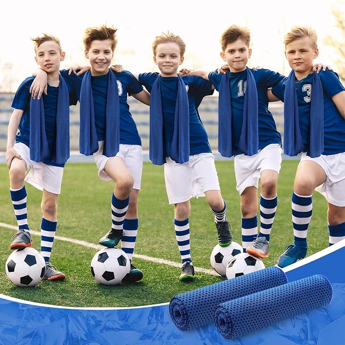 Hosuly 30 Pack Cooling Towels, 40"x12" Ice Breathable Soft Chilly Sweat Rag Microfiber Workout Rags for Gym Cooling Towels for Neck and Face for Yoga Golf Sport Running