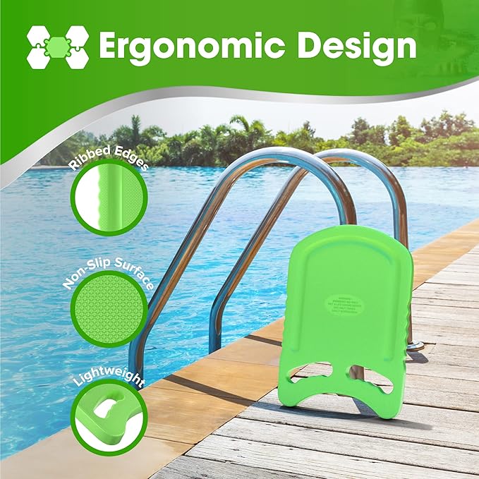 Kickboard Adult & Youth Swim Buoy Aid Leg Kick Exercise Training Float for Swimming Pool or Open Water Foam Equipment | High Buoyancy | Non-Slip | EVA Material & BPA Free