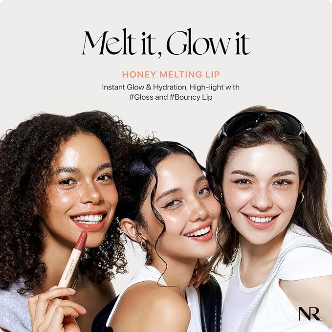 Nature Republic HONEY MELTING LIP (01 APRICOT) SOFT LIP STICK, Hydrating Gloss, Moisturizing balms, Sheer tint, Shine & Nude, Glowy Finish, korean make up