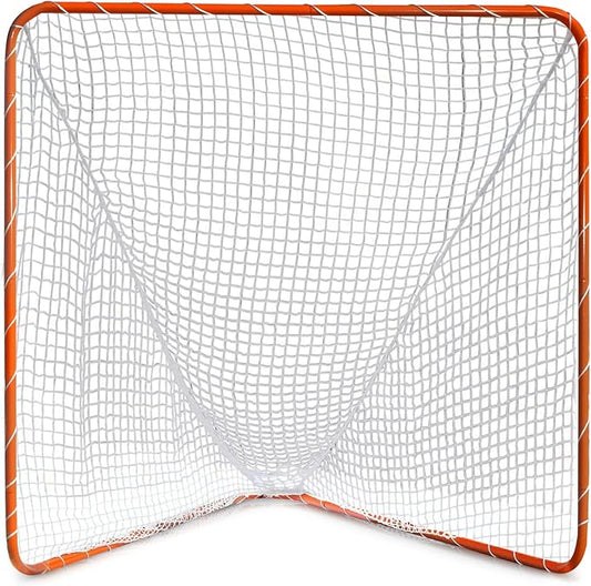 Velocity - Lacrosse Goal - Portable Steel Frame with Black Net, Perfect for Youth and Adult Training, Backyard Design