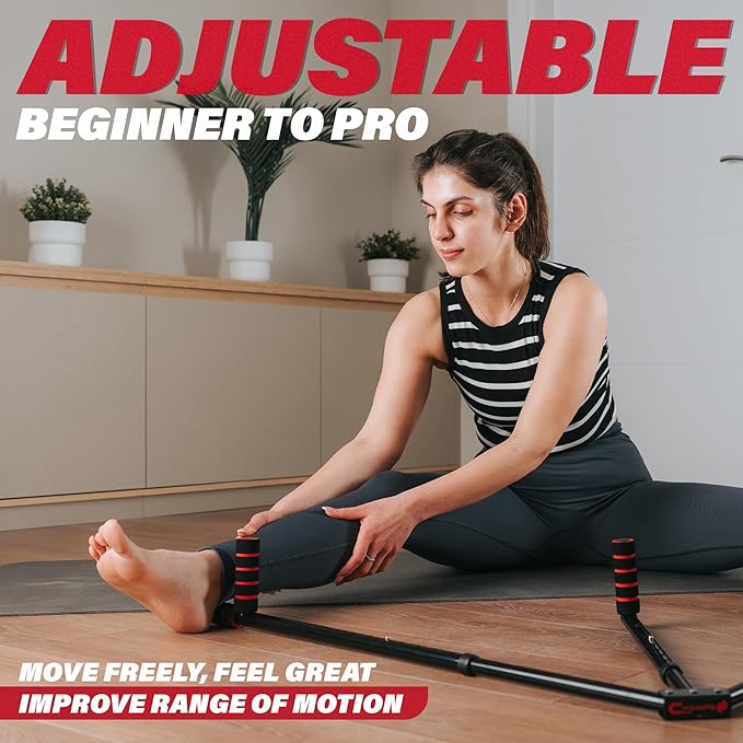 Split Machine for Flexibility with Trainer APP – Adjustable 3 Bar Leg Stretcher to Boosts Range of Motion, Leg and Groin Flexibility with Split Stretcher Machine Timer, for Martial Arts, MMA, Yoga