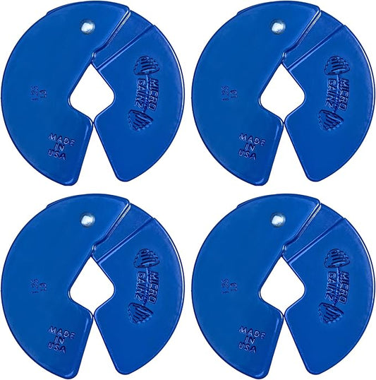 Micro Gainz Dumbbell Fractional 1.25lb Weight Plate, Ideal for Micro Loading, (Choose Color) 4 Piece Fractional Weight Plates, Designed for Dumbbell Training, Made In USA