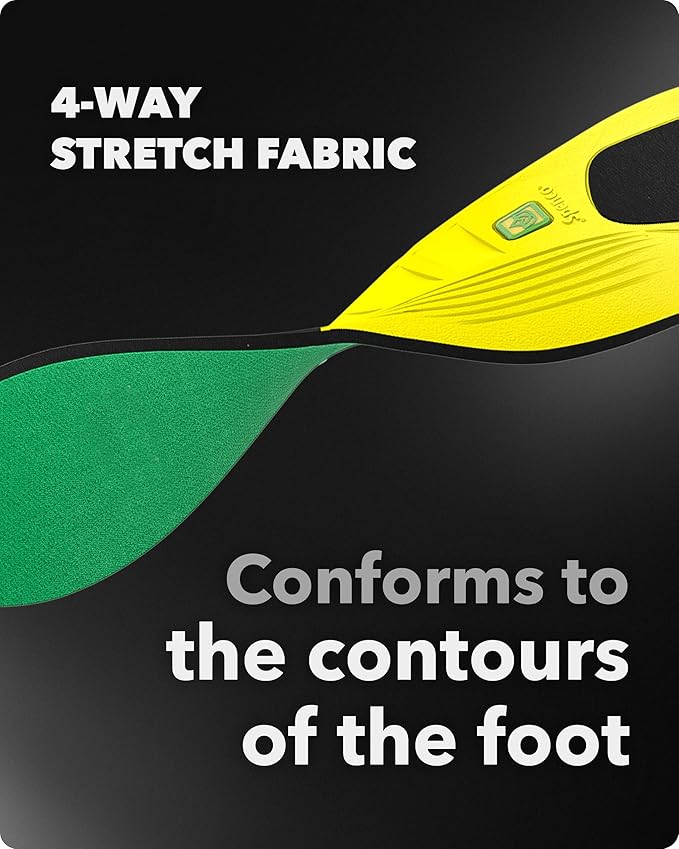 Spenco PolySorb Heavy Duty Insoles - Performance Foam Shoe Inserts w/ 4-Way Stretch Fabric & SpenCore Layer for Shock Absorption, Odor Control & All-Day Comfort & Stability - Fits Most Shoes