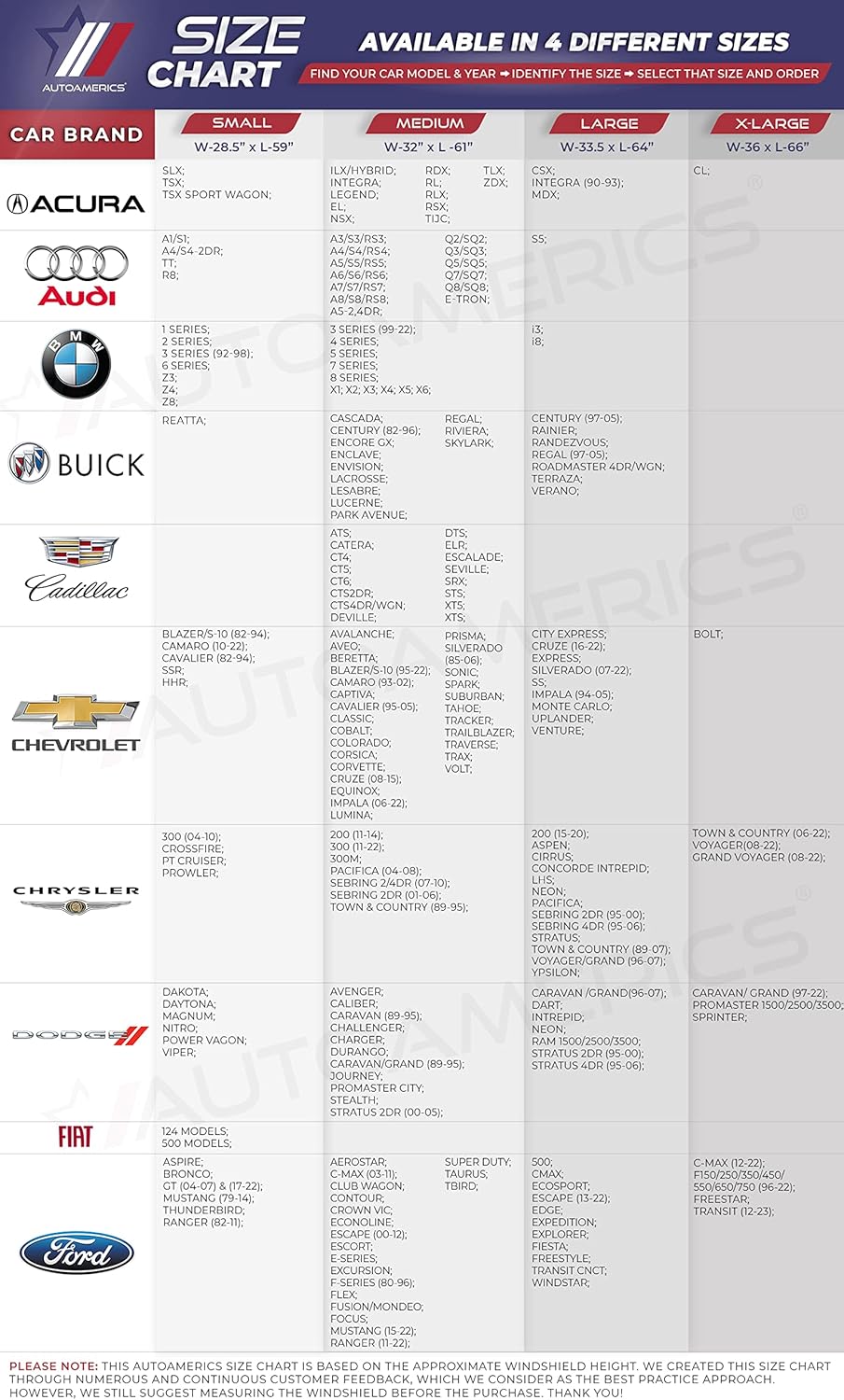 Autoamerics 1-Piece Windshield Sun Shade USA Art Flag - 1 American Design - Foldable Car Front Window Sunshade for Most Sedans SUV Truck - Blocks Max UV Rays and Keeps Your Vehicle Cool - Large