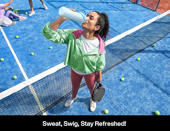 26 oz Insulated Water Bottle with 2-in-1 Straw and Spout Lid, Keep Cold 24H, Leak-Proof, Fits in Car Cup Holder, Stainless Steel Water Bottle for Sports, Travel, and School (Twilight Cosmos)